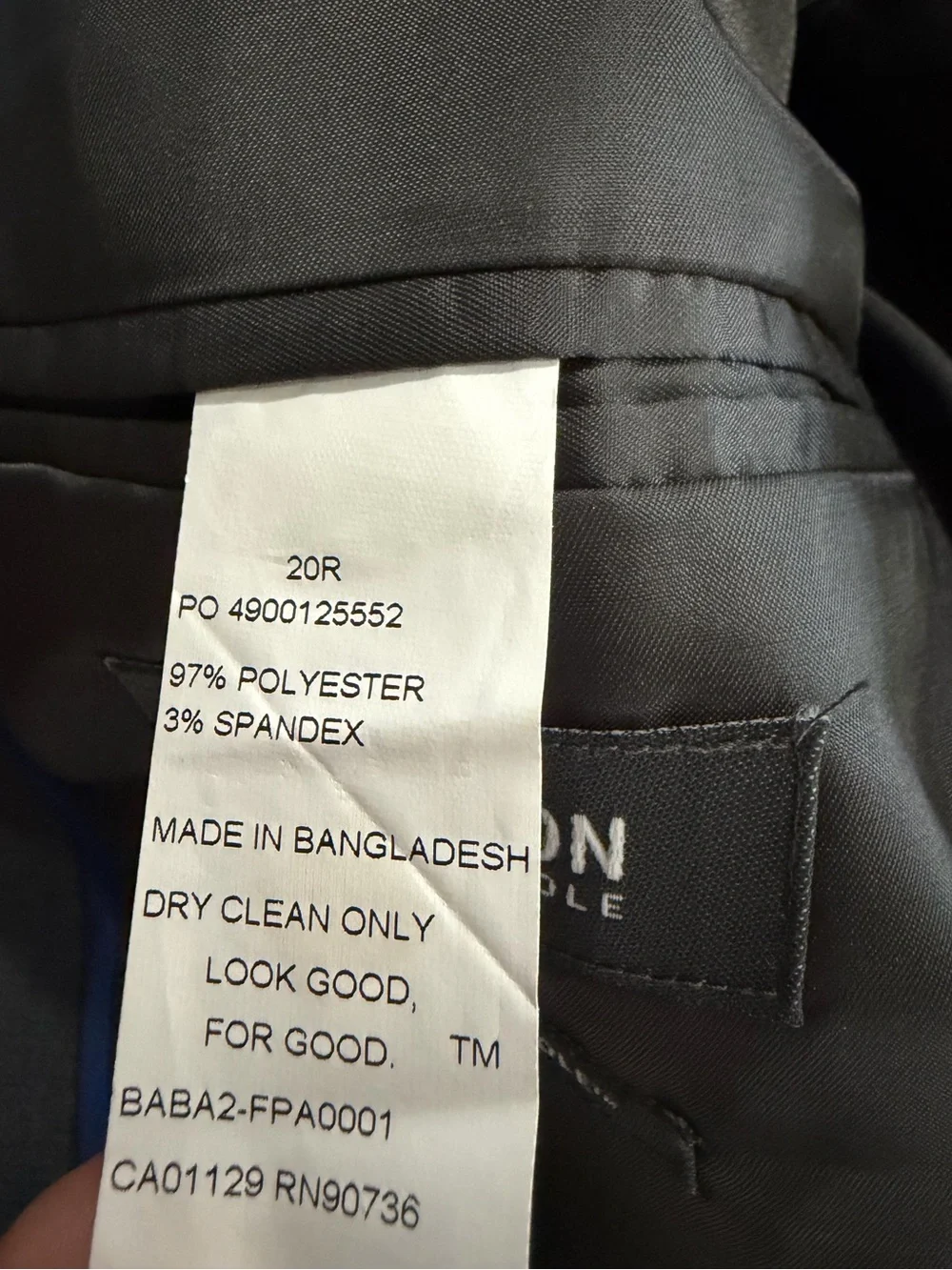 NWT Kenneth Cole Reaction Modern Fit Notch Lapel Suit Separate Jacket
